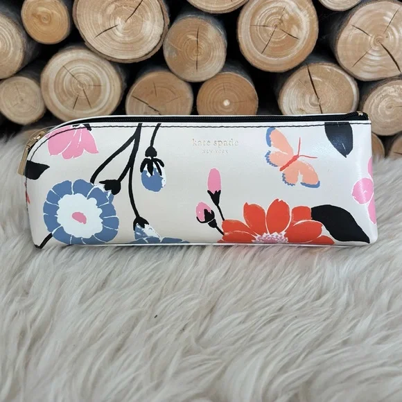 KATE SPADE Garden Floral Pencil Case with Spade Office Supplies - Picture 12 of 13